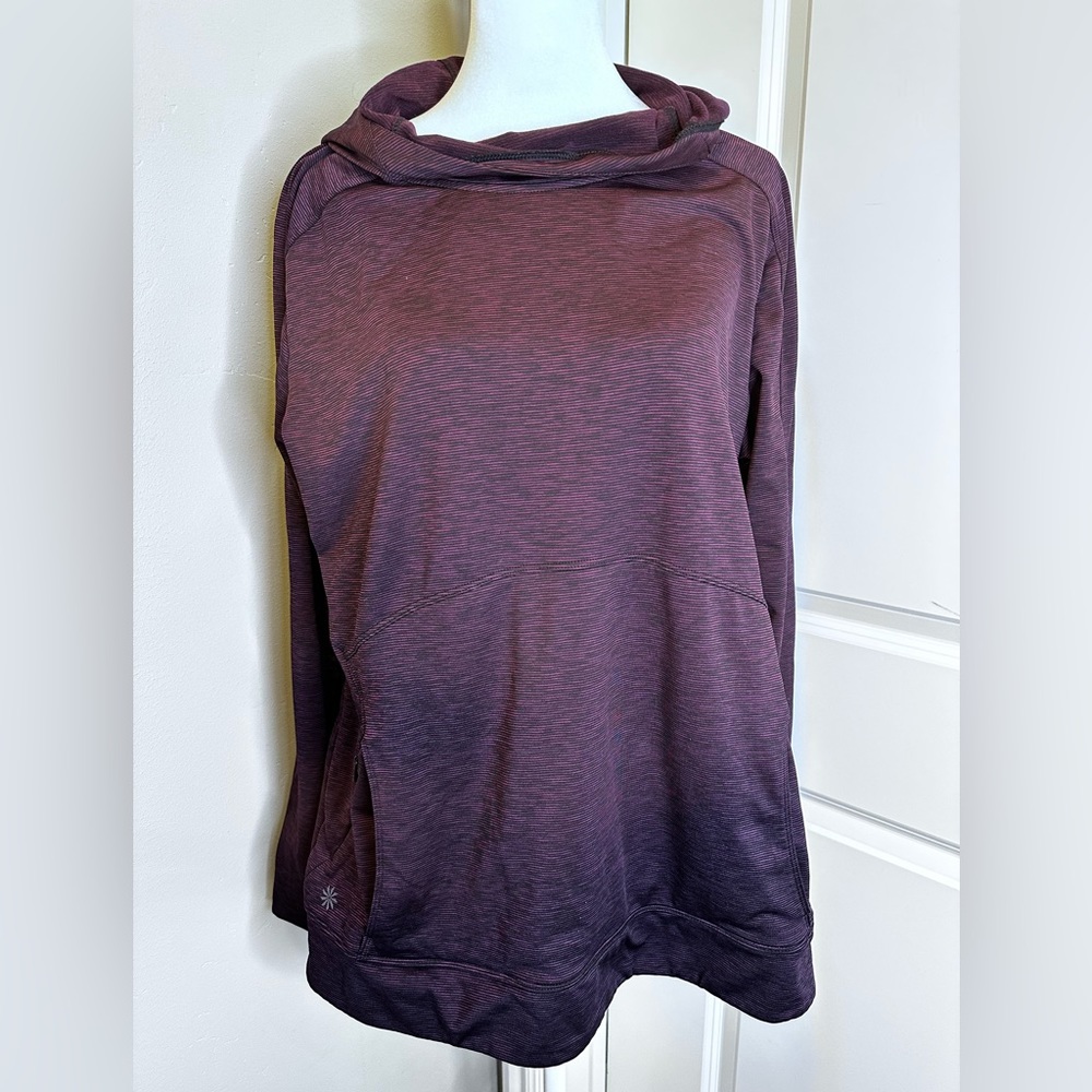 Athleta Stripped Pullover Sweater